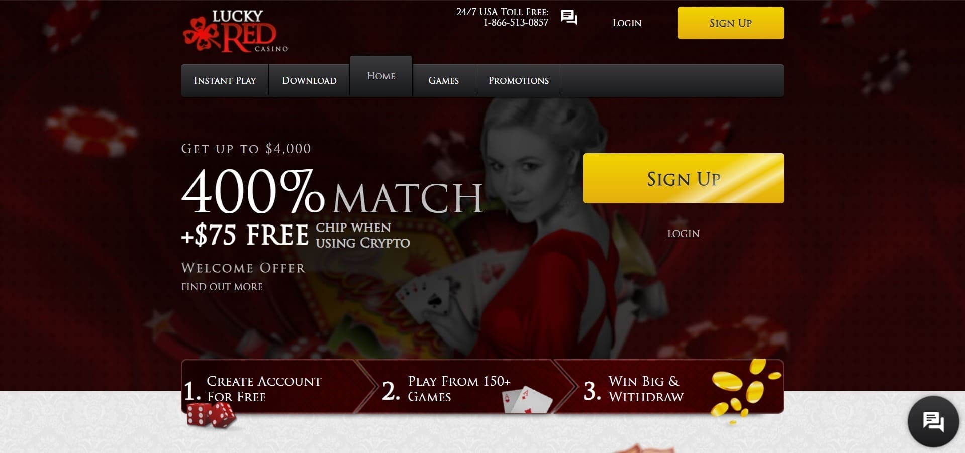 Official website of the Lucky Red Casino