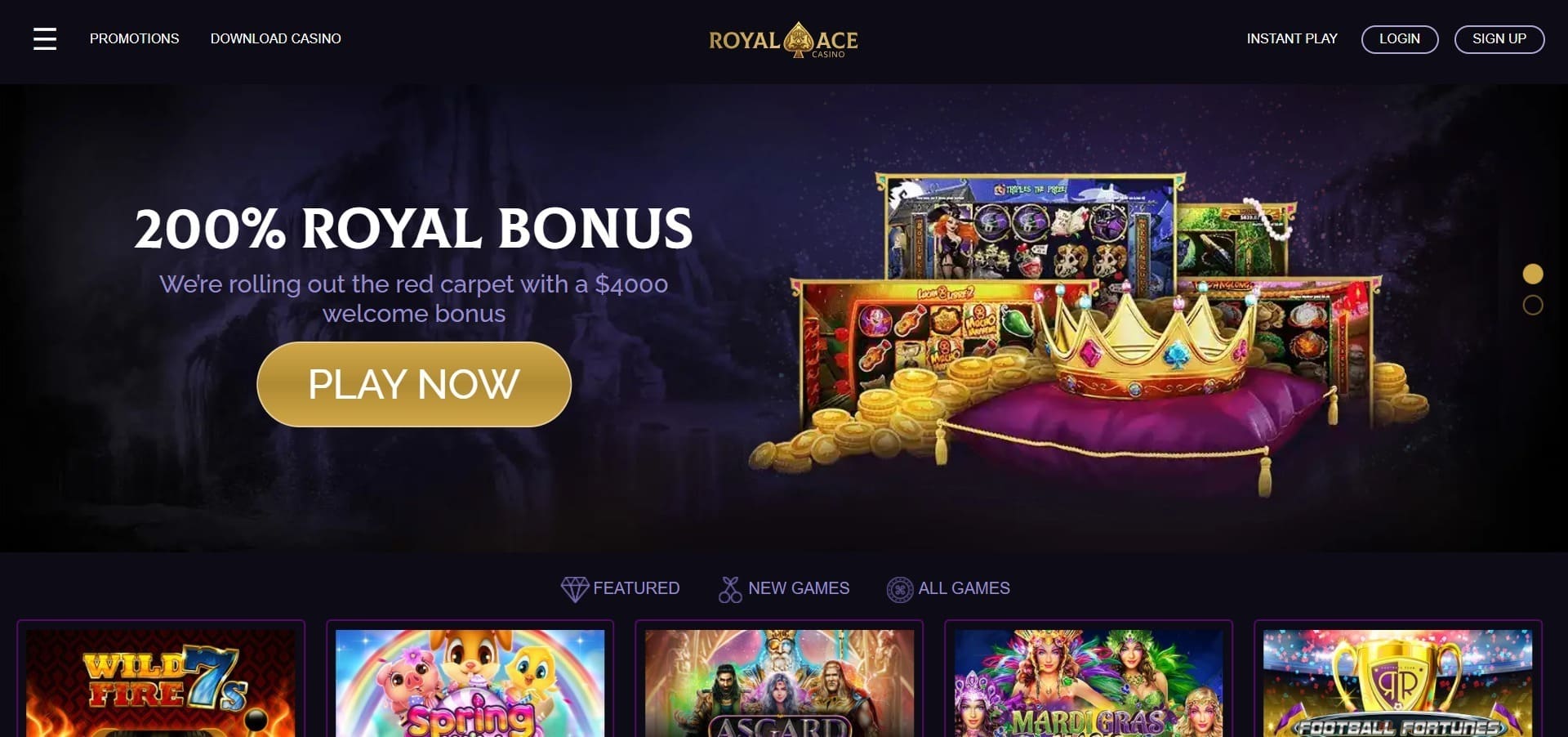 Official website of the Royal Ace Casino