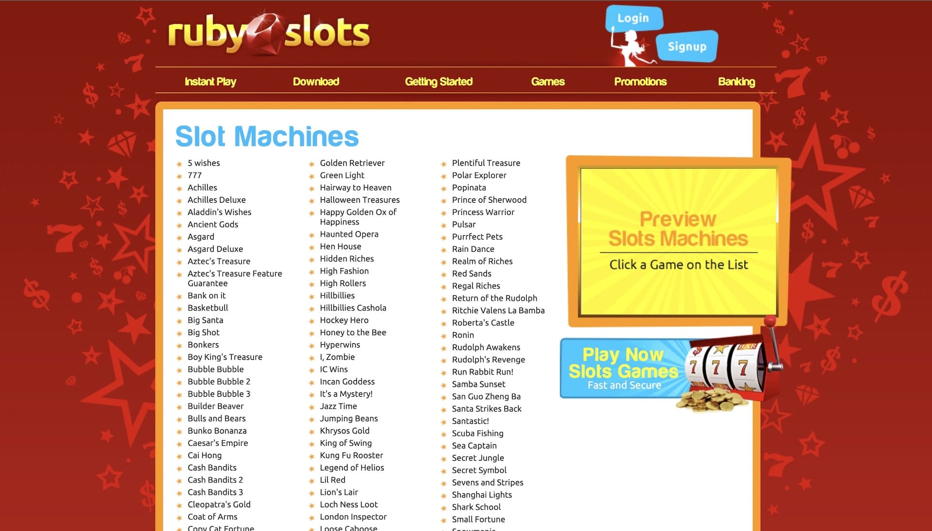 Ruby Slots Casino slot machines