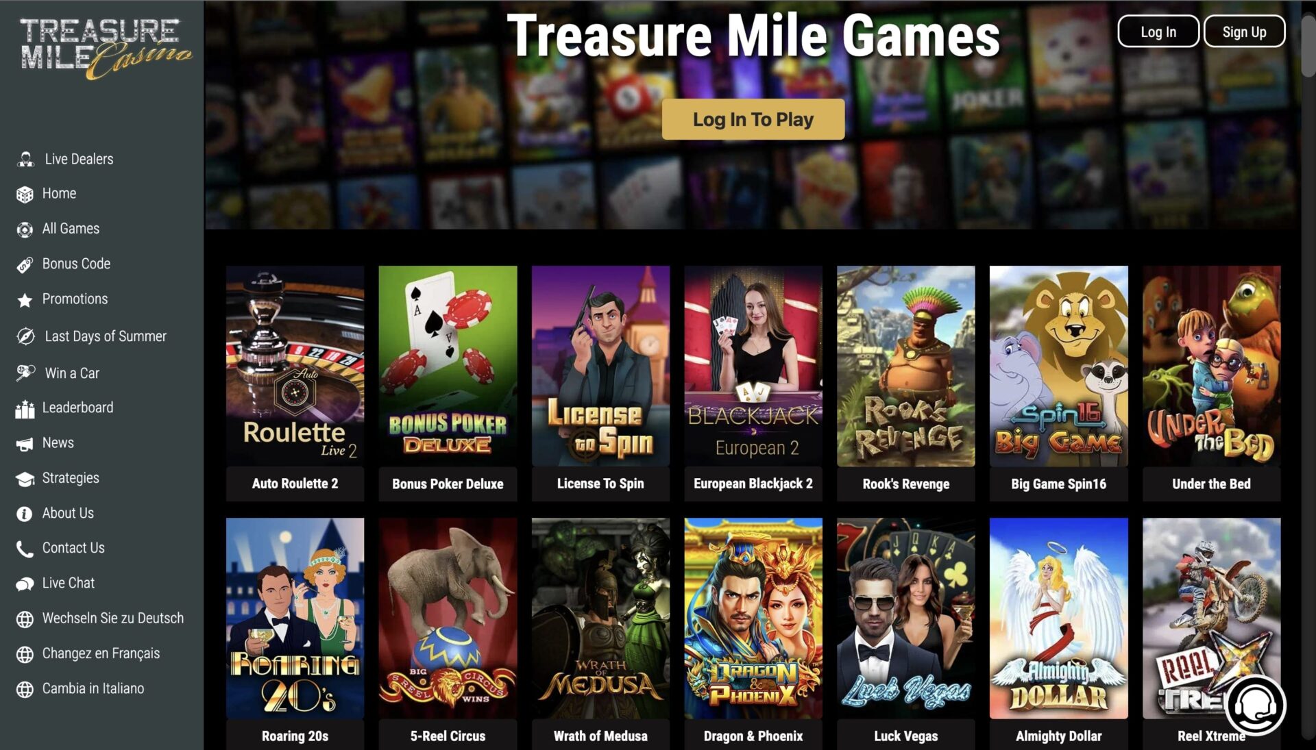 Treasure Mile Casino slot machines